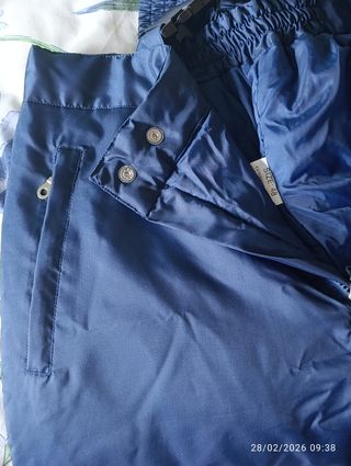Pantalón de esquí azul con tirantes
