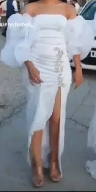 Vestido blanco estilo gitano