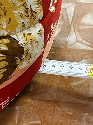 Borsa porta cane fantasia cani rossa