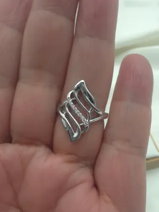 Anillo plata con circonitas - Nuevo