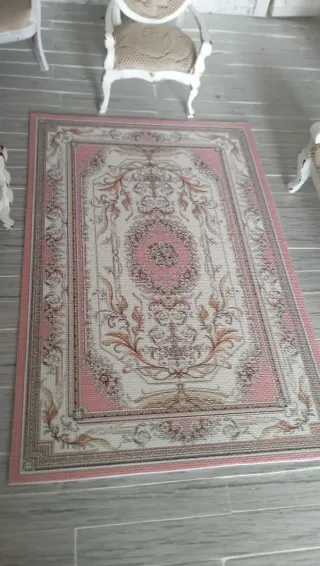 Tappeto Dollhouse 1:12 Rosa Shabby (12,5x19)