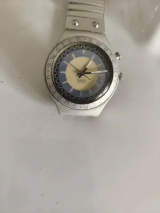 Orologio Swatch Argento Blu