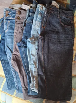 Lote 6 Pantalones Vaqueros Bershka Pull&Bear
