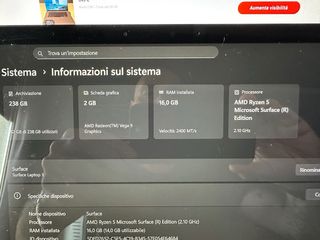 Microsoft Surface Laptop 3 Nero 15 pollici