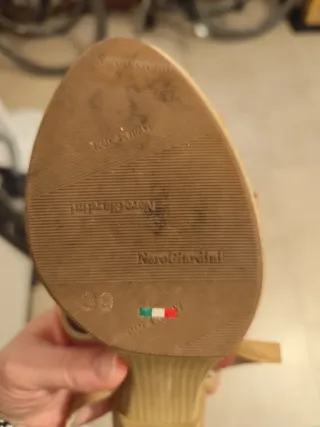 Sandali NeroGiardini donna beige Tg 39