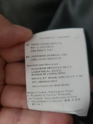 Americana Hugo Boss Negra Talla M 50