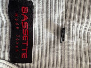 Camisa BASSETTI cuello Mao rayas