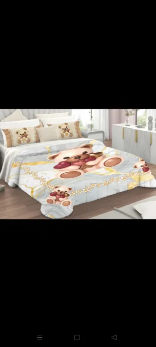 Copriletto matrimoniale Thun con cuscino