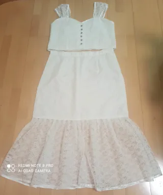 Conjunto Ibicenco Blanco Talla L