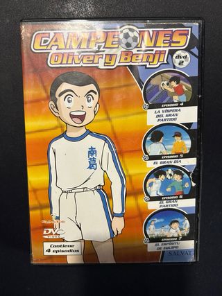 DVD Campeones Oliver y Benji. PRECIO NEGOCIABLE