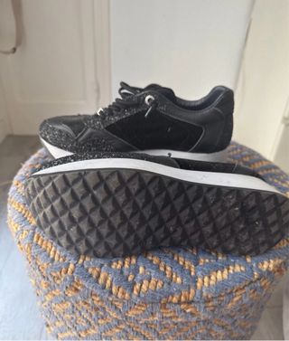 Zapatillas deportivas con purpurina