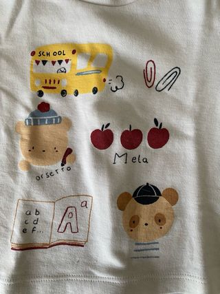 Maglietta bimbo stampa scuola