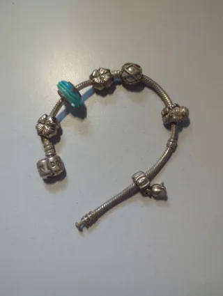 Pulsera Pandora Plata con 6 Charms