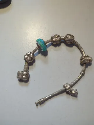 Pulsera Pandora Plata con 6 Charms