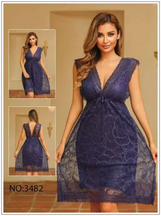 Vestido de encaje rojo