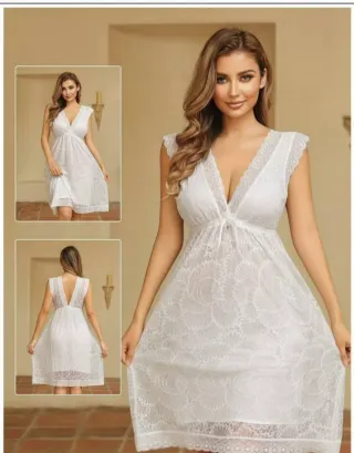 Vestido de encaje rojo