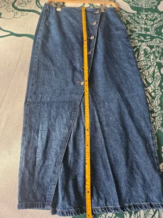 Falda Vila vaquera larga con botones