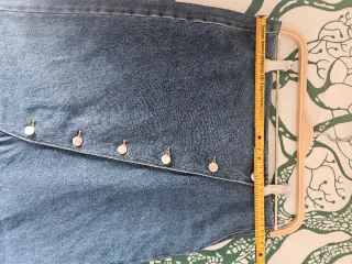 Falda Vila vaquera larga con botones