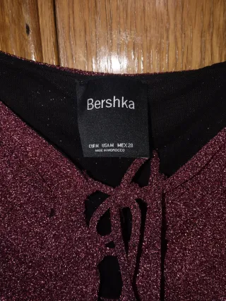 Top Bershka brillante talla M