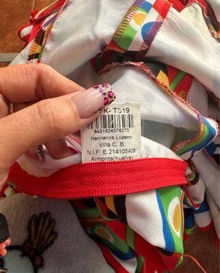 Vestido de sevillanas multicolor