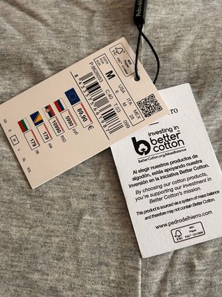 Camiseta gris Pedro del Hierro T-M con etiquetas