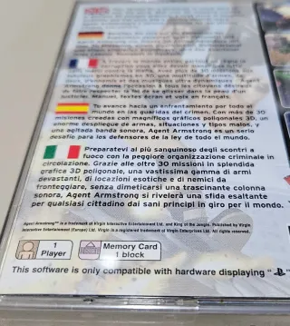 Agent Armstrong PS1 PAL con manual