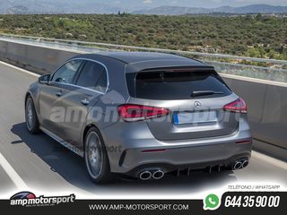 DIFUSOR TRASERO TIPO AMG CON COLAS ESCAPE DOBLES CROMADAS