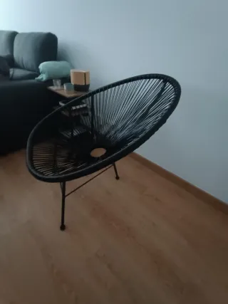 Sillón Acapulco Sklum Negro