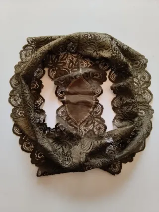 Braga encaje mujer verde oliva