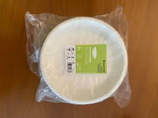 Set stoviglie biodegradabili eco