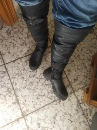 Stivali sopra il ginocchio Dame Rosa n. 41