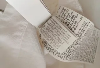 Top denim blanco Zara