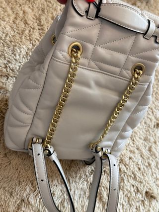 Mochila Karl Lagerfeld Beige y Dorada