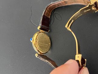 Reloj Cartier Dorado y Marrón