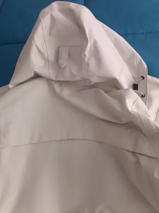 Chubasquero Decathlon Mujer Blanco -grisaceo