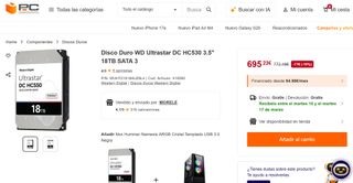 Disco Duro Interno Western Digital WDC  WUH721818A