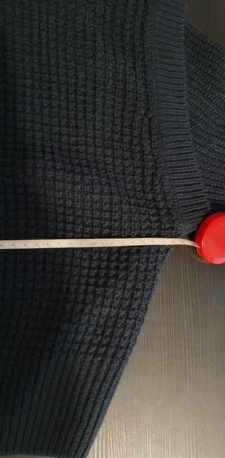 Maglione nero lavorato a maglia taglia S