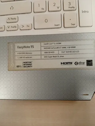 Packard Bell Easynote TS44 para piezas