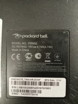Packard Bell Easynote TS44 para piezas