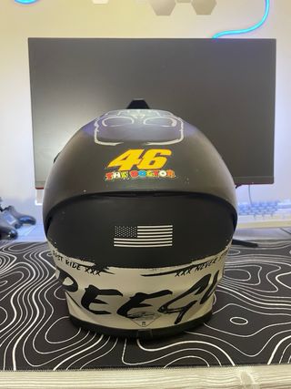 Casco Moto Freegun Negro y Gris talla M