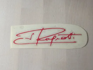 Vinilo firma Jean Ragnotti Renault Alpine