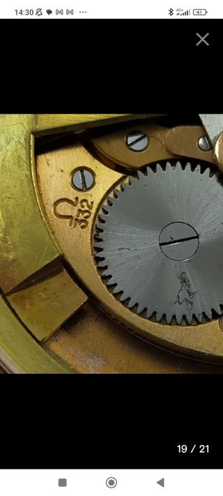 Omega Bumper 37,5 mm 1950 Oro Rosa 80 micras