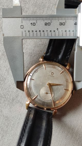 Omega Bumper 37,5 mm 1950 Oro Rosa 80 micras