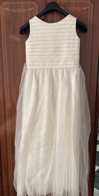 Vestido de Comunión Blanco  Talla 125 cm