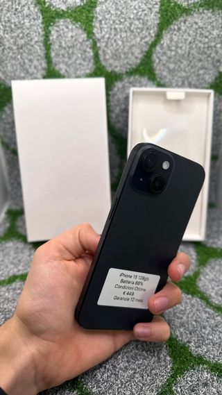 iPhone 15 128GB Nero - Batt 88% Garanzia 12 Mesi
