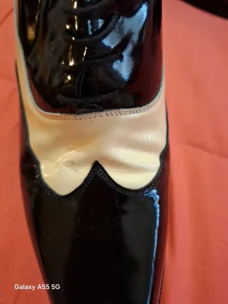 Scarpe Cesare Paciotti donna n.37 vernice bicolore