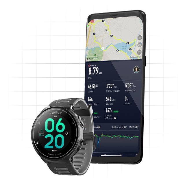 Reloj GPS Kiprun 500 By Coros - Negro