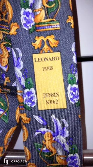 Corbata de seda Leonard Paris