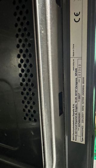 Microondas Balay MM820HE5 Negro