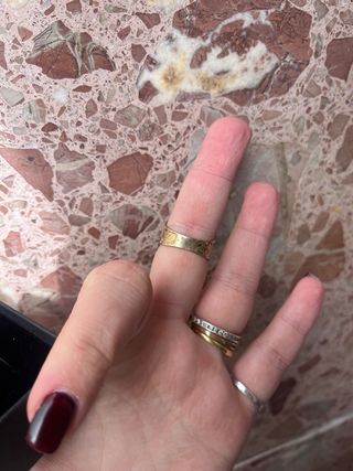 Anillo Isabelino Plata 925 y Oro 18kt Azul